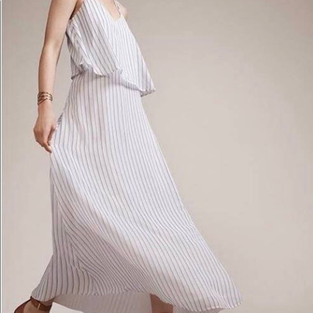 Ann Taylor Striped Maxi Dress size 10